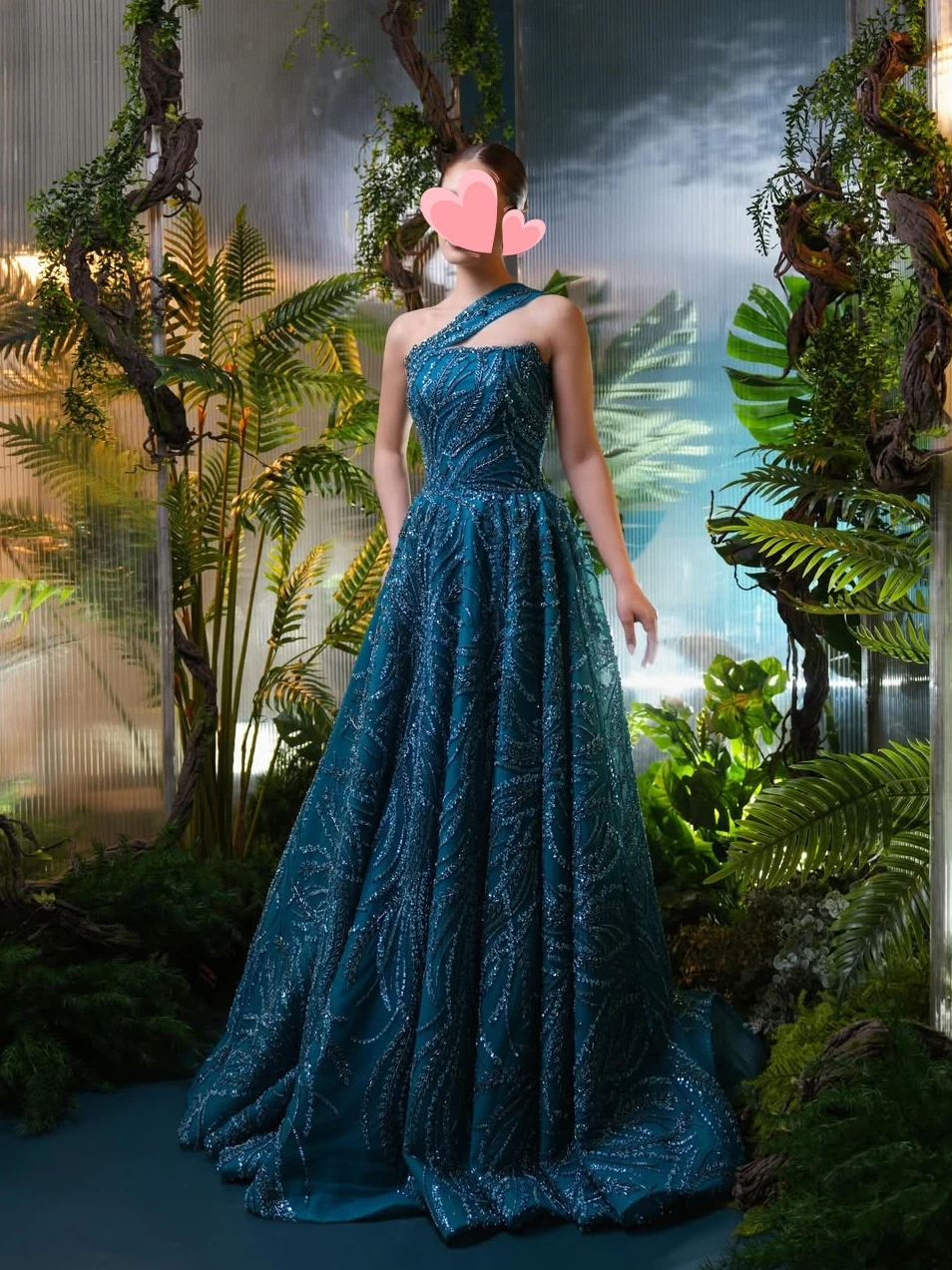 

Oisslec Prom Dress Elegant Vintage Sweet Peacock Blue Beads Lace New Customized Formal Occasion Prom Dress Evening Party Gowns