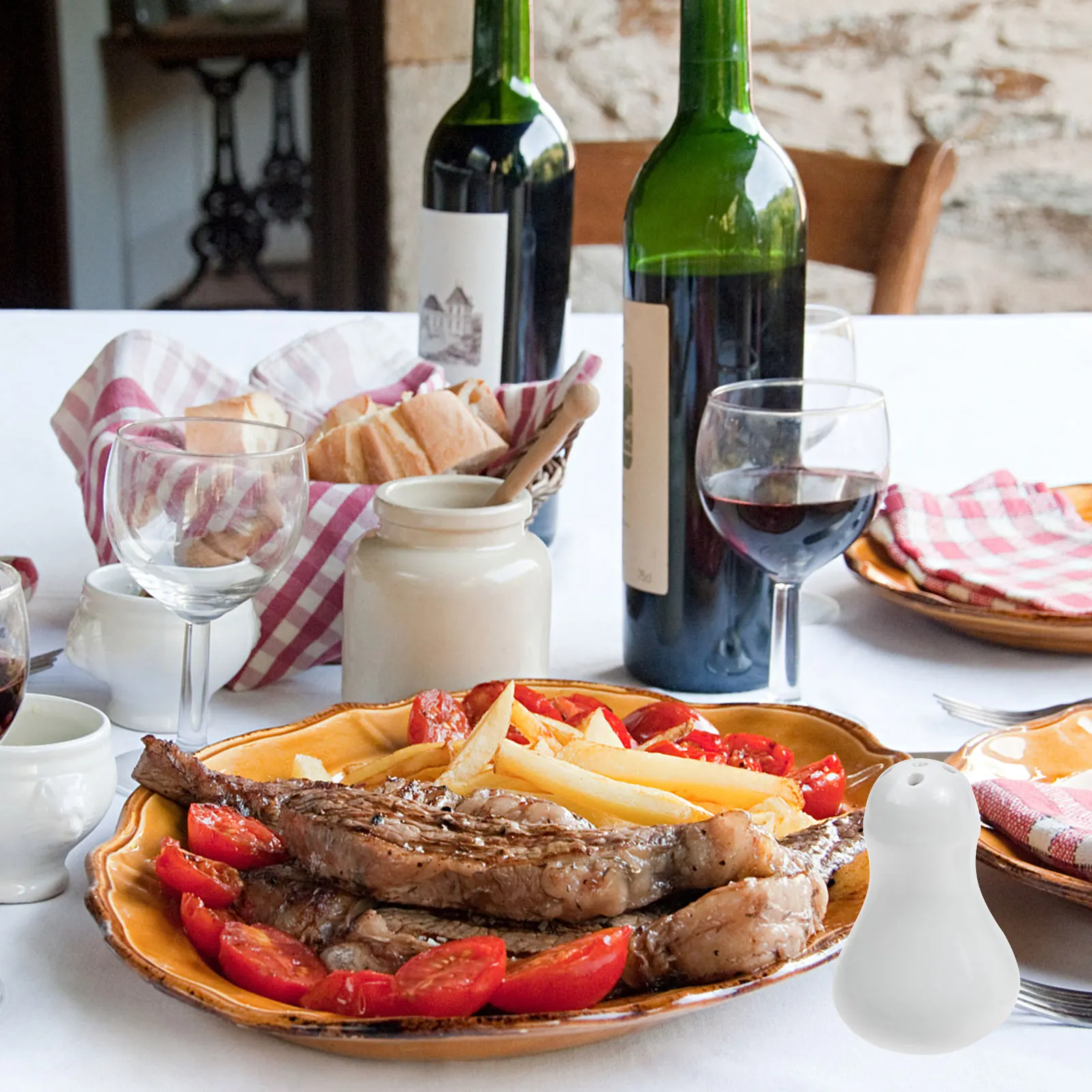 

2Pcs Ceramic Toothpick Box Elegant Containers Home Restaurant Decor Modern Farmhouse Kitchen Decor