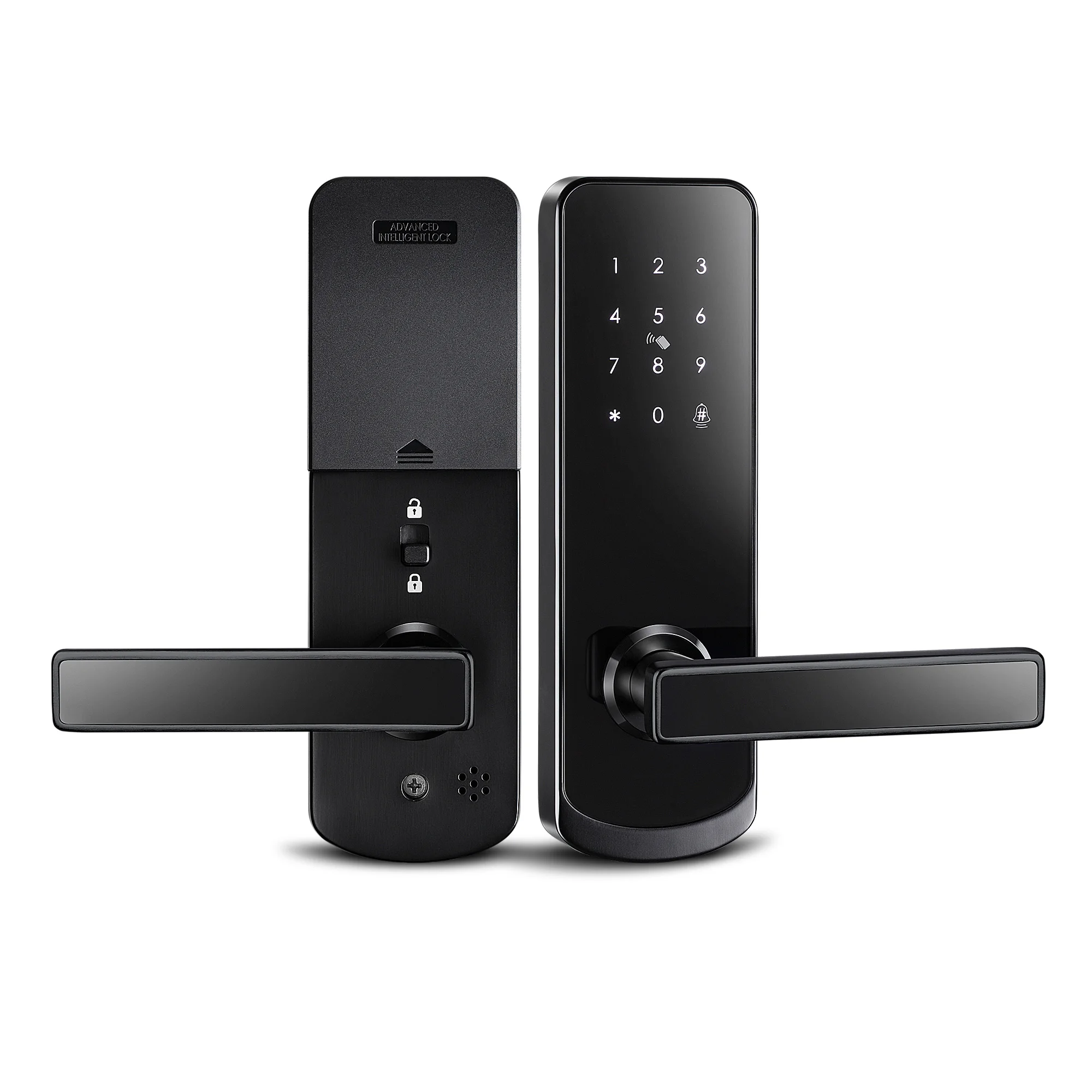 Ttlock app digital lock for home doors password smart remote control electronic handle door locks for hotel apartment airbnb