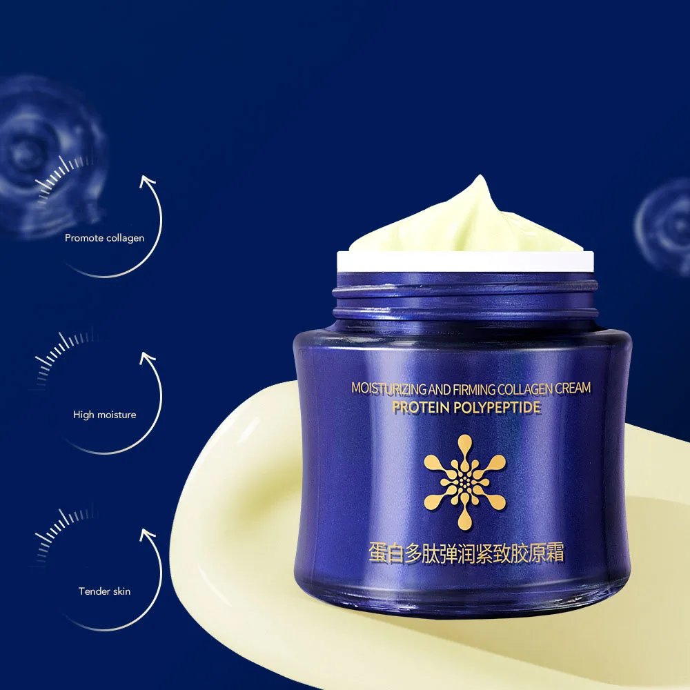 

Протеиновый пептид, эластичный укрепляющий коллагеновый крем, увлажняющий, уменьшающий тонкие линии, осветляющий кожу, красивый крем для лица, корейский уход за кожей