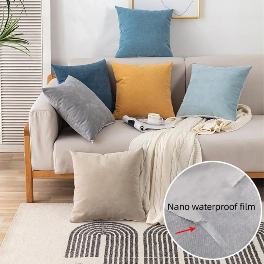 1pcs Solid Color Couch Cover Waterproof Pet Dog Repellent Sofa Mat Anti-Slip Washable Recliner Cushion Home Decor