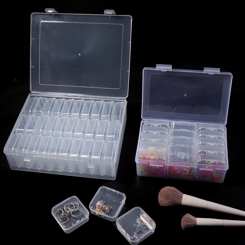 DIY Bead Storage Case，Diamond Painting Box, Nail Art Jewelry Rhinestone Mosaic Storage Container, Multifunctional Storage Box