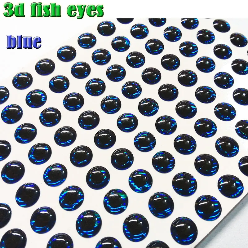 2023NEW  3D fish eyes 5 types color blue green silver red gold lure eyes 500pcs/lot