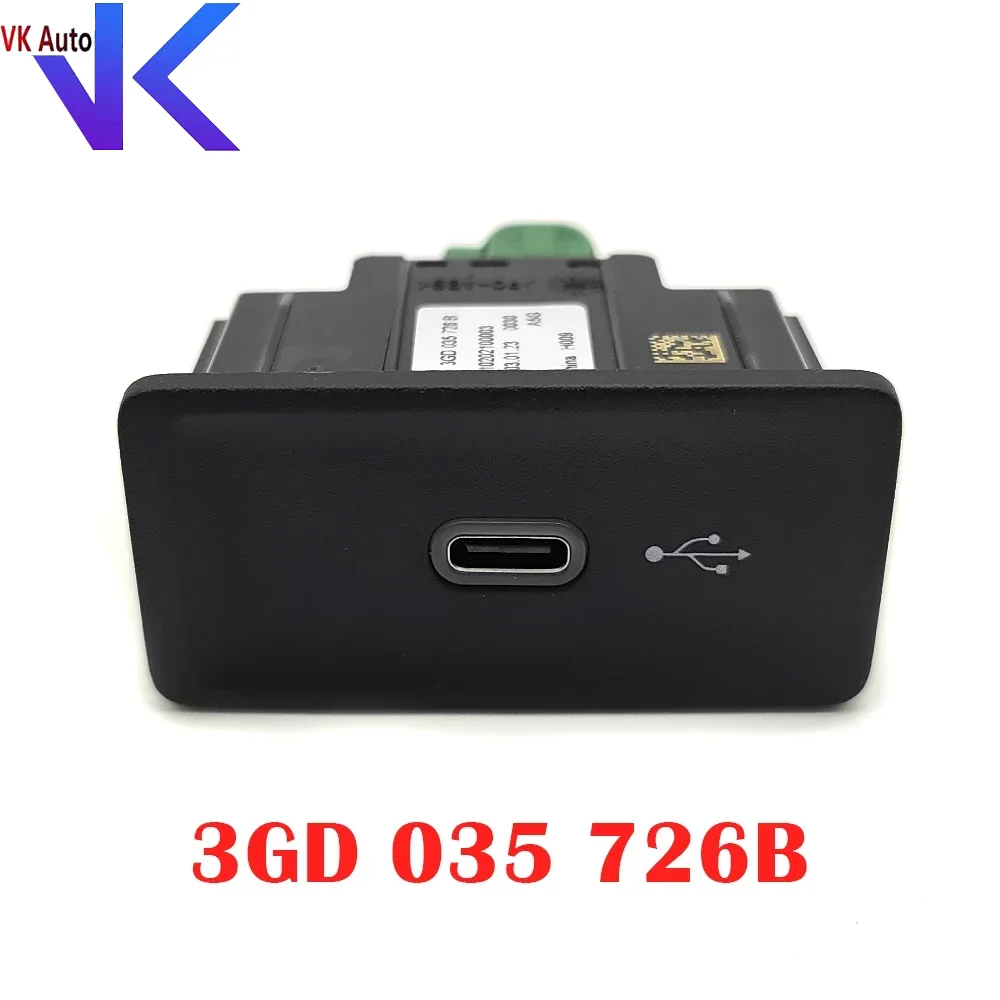 

Для MQB Passat B8 B8.5 B9 USB Type-C внешний интерфейс питания телефона 3GD 035726 3GD035 726 Б