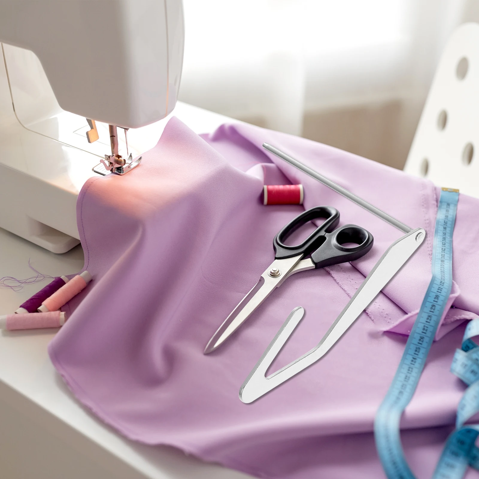 

2pcs Sewing Machine Durable Lightweight Portable Quilting Crafts Embroidery Supplies Presser Feet Bar Elastic Band