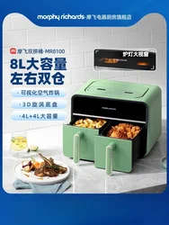 220V Multi-functional Electric Air Fryer with Large Capacity and Visualized Smart Control for Home Use