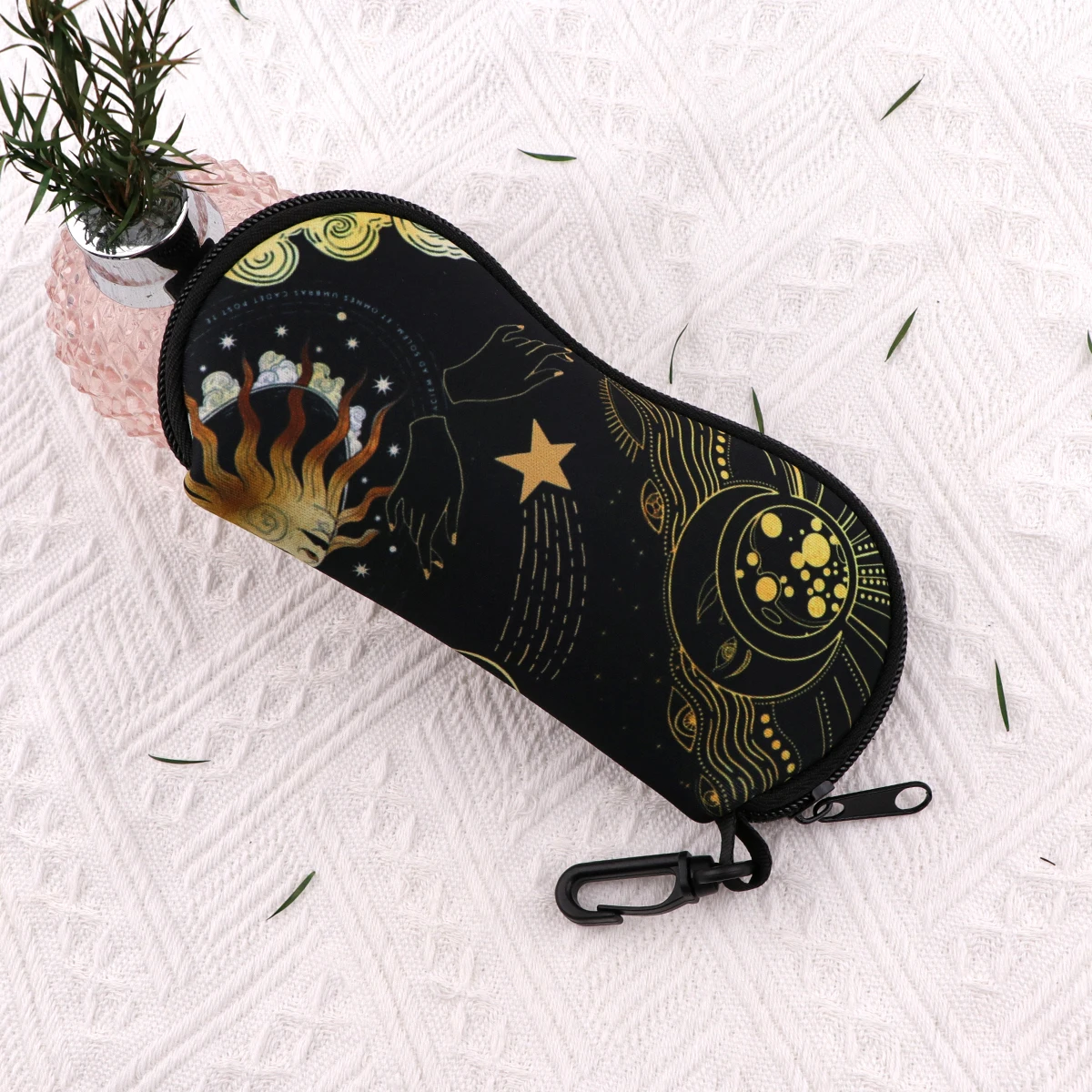 Sun and Moon Glasses Case Glasses Protective Shell Clothing Accessories Men Women Fashion Glasses Bag Gifts for Friends