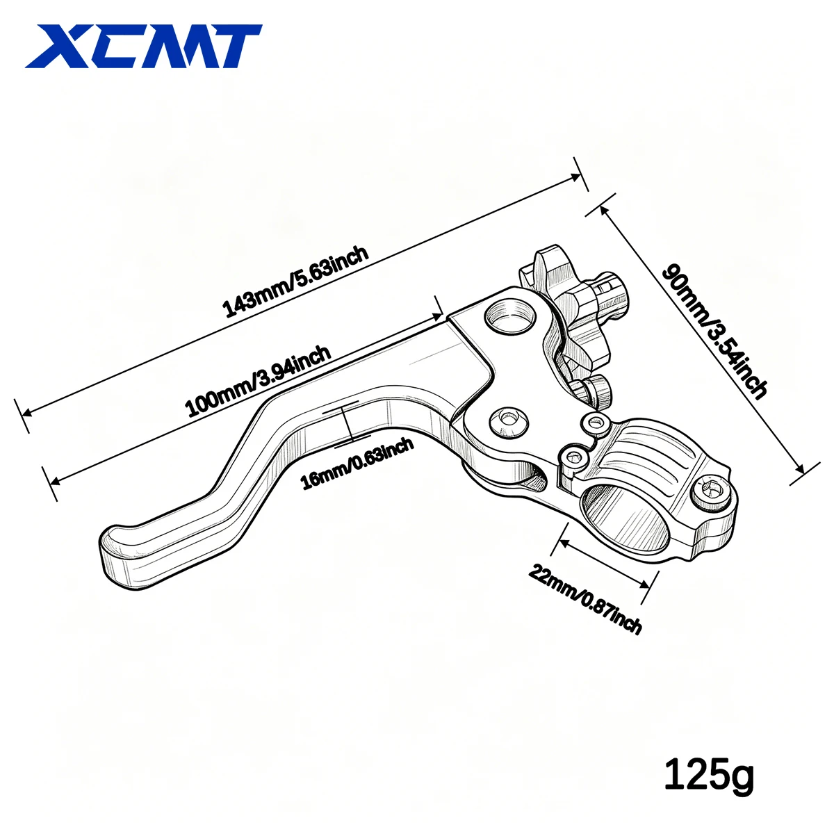 For Kawasaki KX450F KX250F ZX-6R ZX-10R Ninja 300 Z900 Z650 Ninja 650 Z1000 KX250 KX125 Motorcycle Short Stunt Clutch Lever view 2