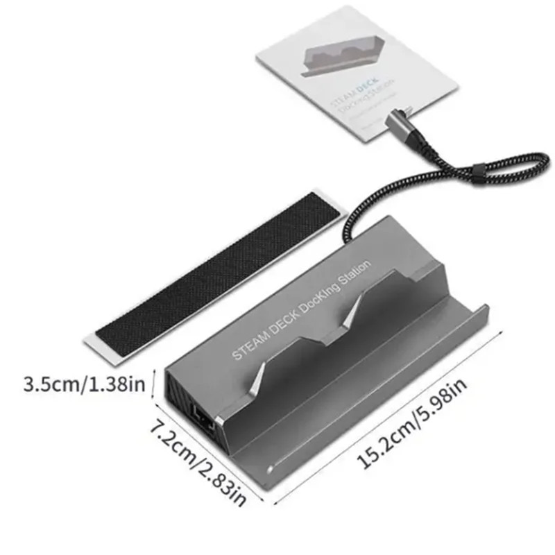 도크 도킹 스테이션 네트워킹 어댑터 Steamdeck TYPE C - PD100W(충전)+USB3.0X3 +Hdmi4k60hz+1000Mbps 85DD