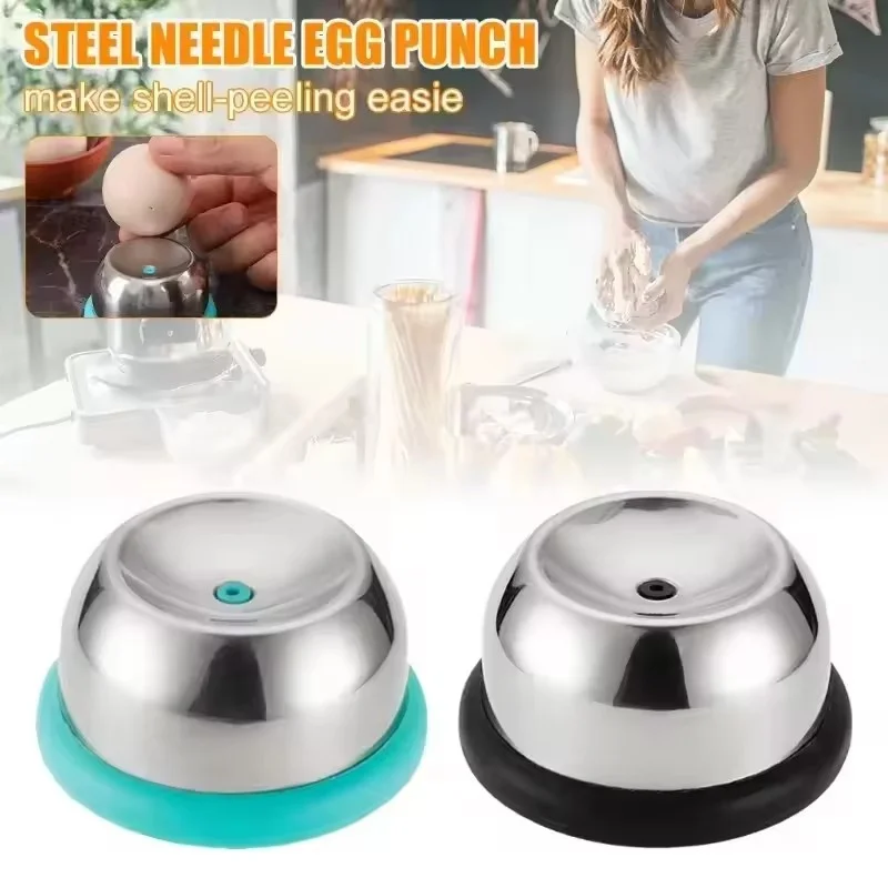 

New Egg Piercer Stainless Steel Needle Egg Hole Puncher Eggs Poacher Endurance Hole Seperater Bakery Kitchen Tool for Raw Eggs