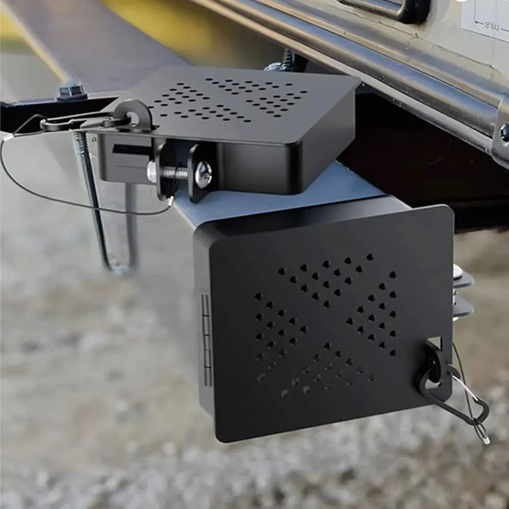 

4inch Square RVs Bumper Plug End Caps Carbon Steel/Aluminum Alloy Weatherproof Camper Bumper End Caps Durable RV