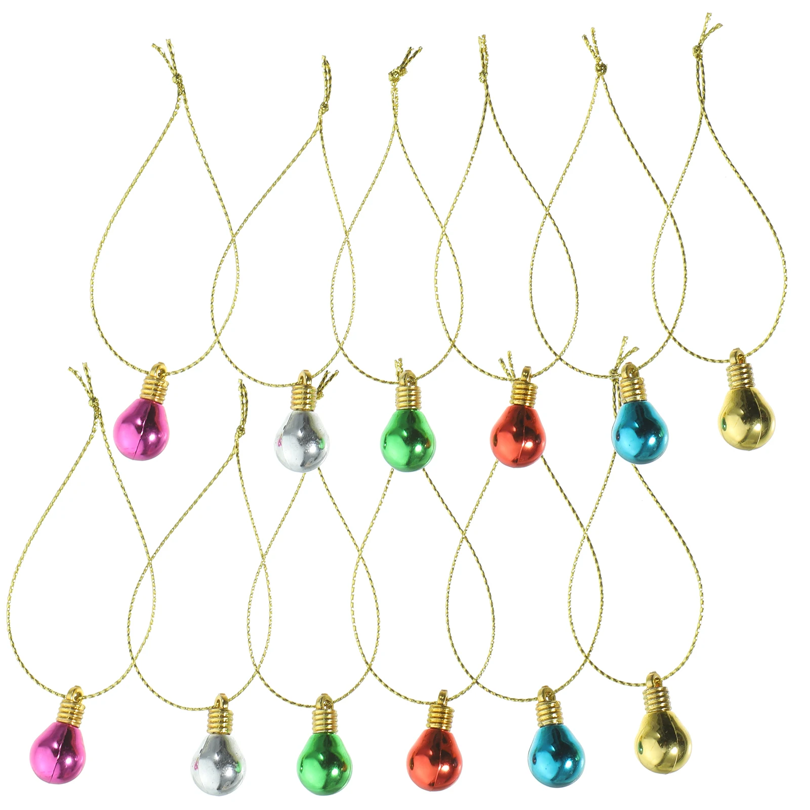 

1 set Light Bulb Beads Plastic Decorative Lamp Beads Diy Pendant for DIY Home Xmas Pendant Accessories Party