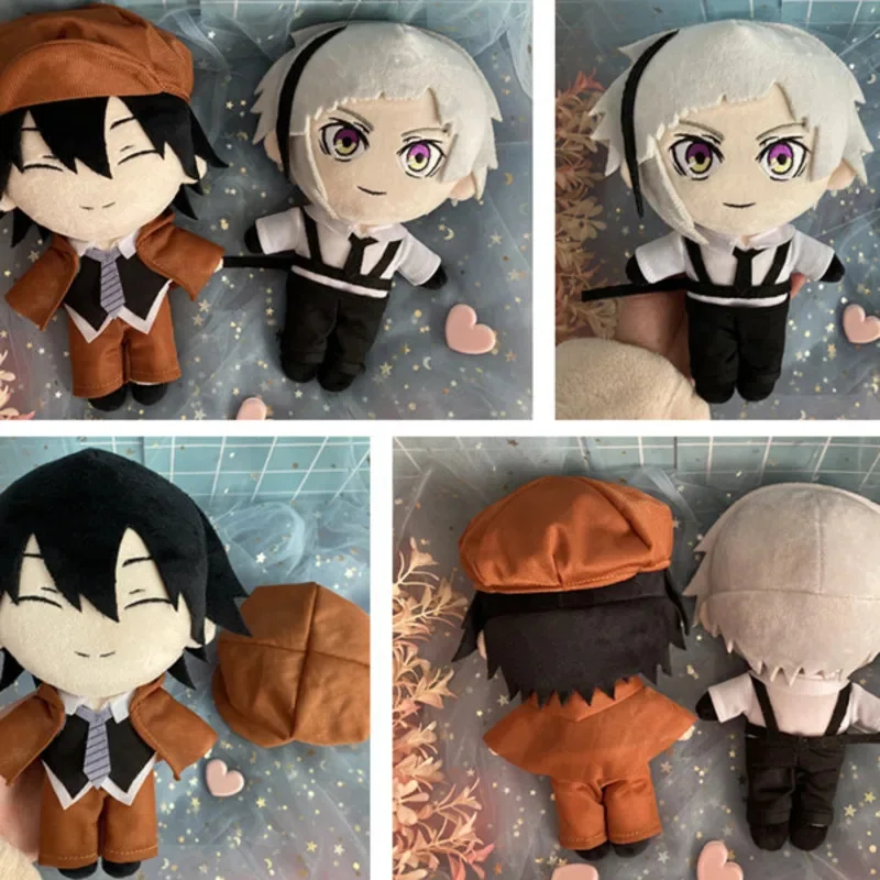 Stray A Dogs Anime Peripheral Doll Short Haired Velvet Edogawa Rampage Zhongyuan Nakano Ryunosuke 20cm Q Cotton Version Doll New