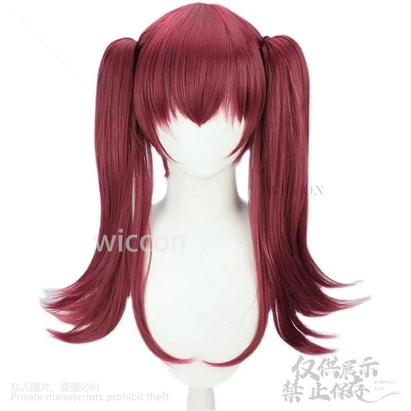 

Wiwiwi 123Anime Youtuber Hololive Houshou Marine VTuber Красные парики для косплея NINE VER Термостойкие синтетические волосы для девочек и женщин