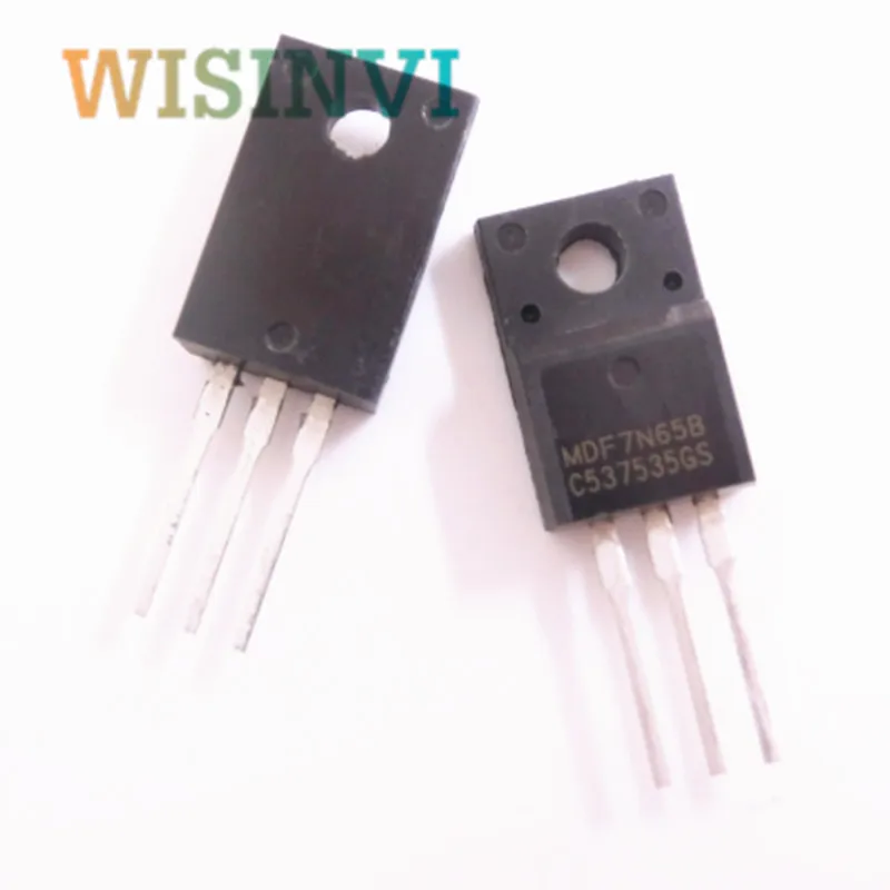 10pcs MDF7N65B  7N65  Voltage value：650V 7A  encapsulation：TO-220F