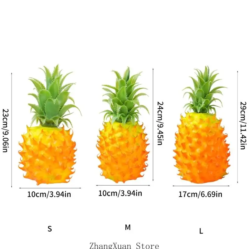 Künstliche Fruchtmodellsimulation, strukturierte Ananas-Dekoration für Schaufenster, Raumarrangements und Fotoszenen-Nutzung – Detail 6