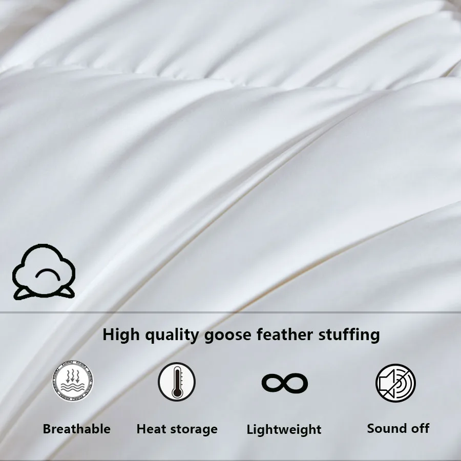الشتاء القطن أوزة أسفل لحاف خمس نجوم فندق لحاف سوبر لينة رقيق الملكة الملك كامل الحجم أربعة مواسم الألحفة بطانية 220x240