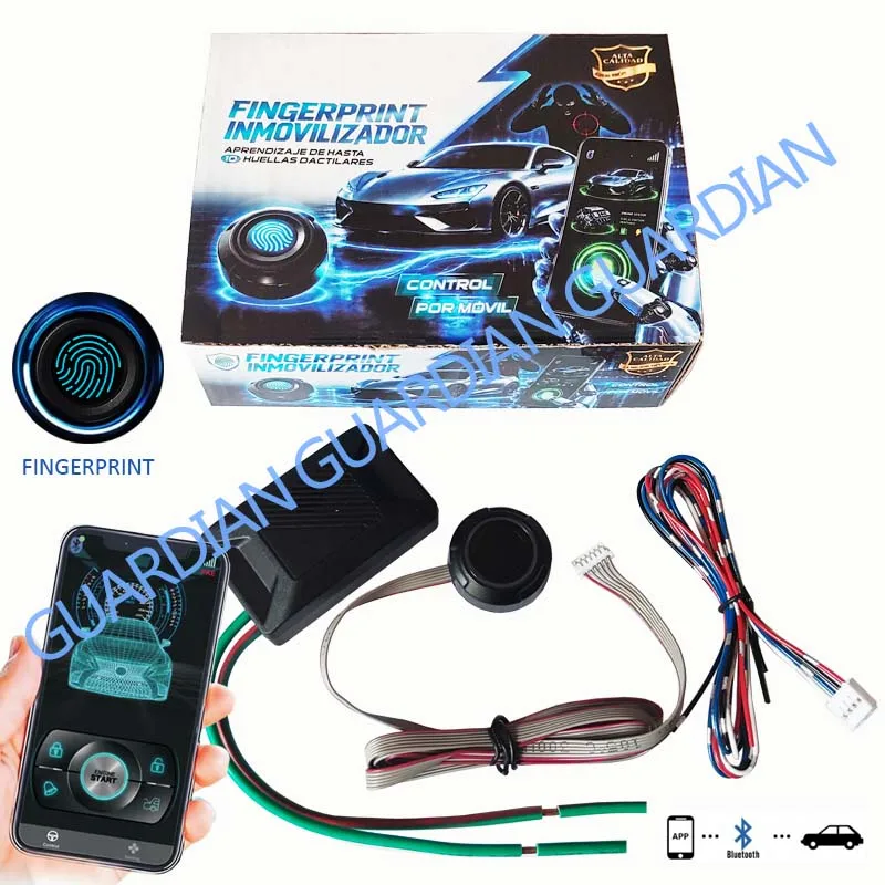 BF-28 Fingerprint Immobilizer Engine Automatic Lock Car Alarm System Universal Anti-Hijacking New Design  Device