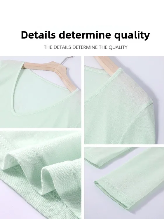 Mint een Lightweight awl Women's Sunscreen Dopane Strap Two-Piece Set Initial Autumn Outfit Long Sve Commute Sle