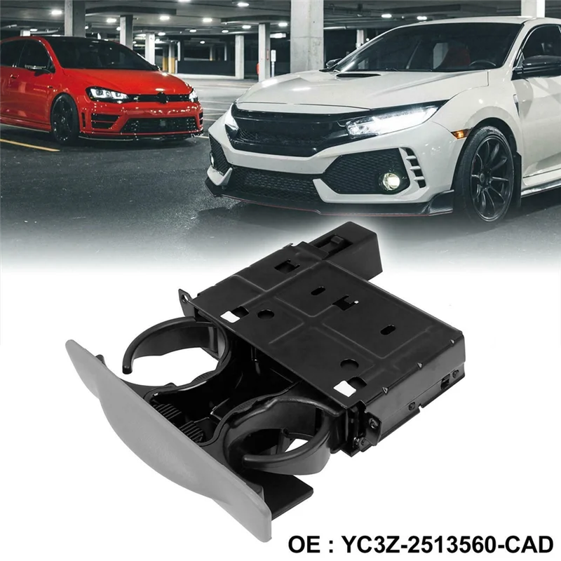 

WOTT-YC3Z-2513560-CAD Cup Holder Cup Holder Can Holder Dashboard Drink Holder Automotive For Ford Excursion 2000-2004 Replacemen