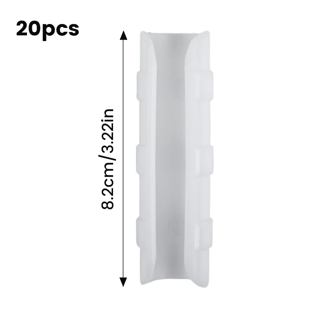 Plastic pipe clips for greenhouse tunnel hoop systems 20pcs for attaching row covers and film to frame structures securely