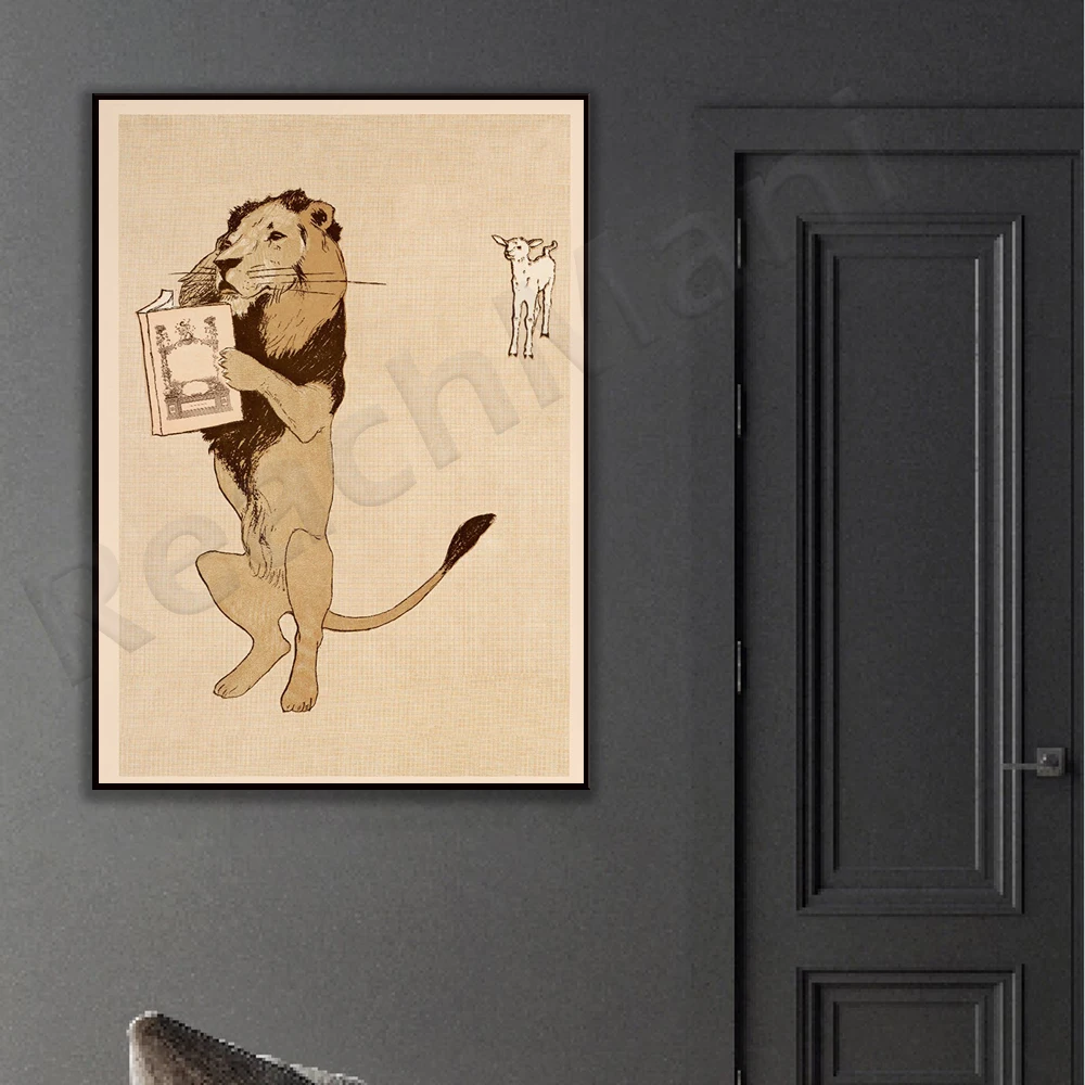 Edward Penfield, de leeuw en e - Vintage Fashion Exhibition recensie en prijs