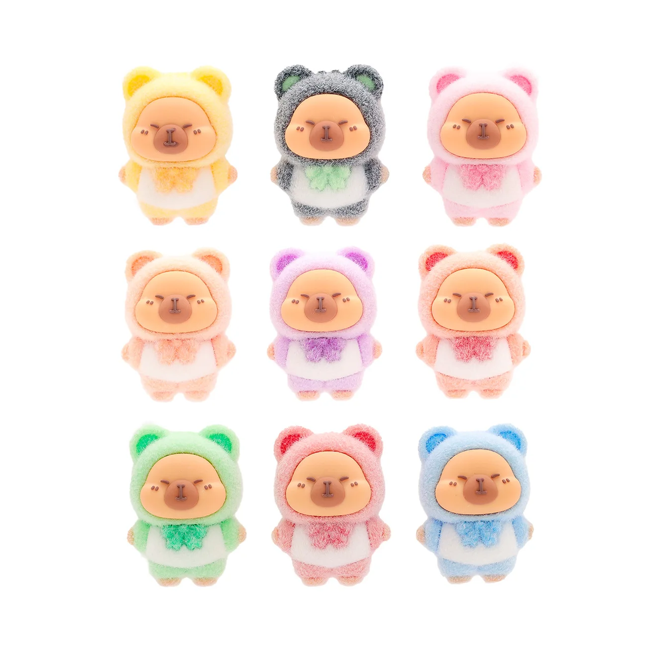 1/9pcs Capybara 인형 장식 Capibala 피규어 홈 오피스 Accessorie 데스크 장식 자동차 장식을위한 선물