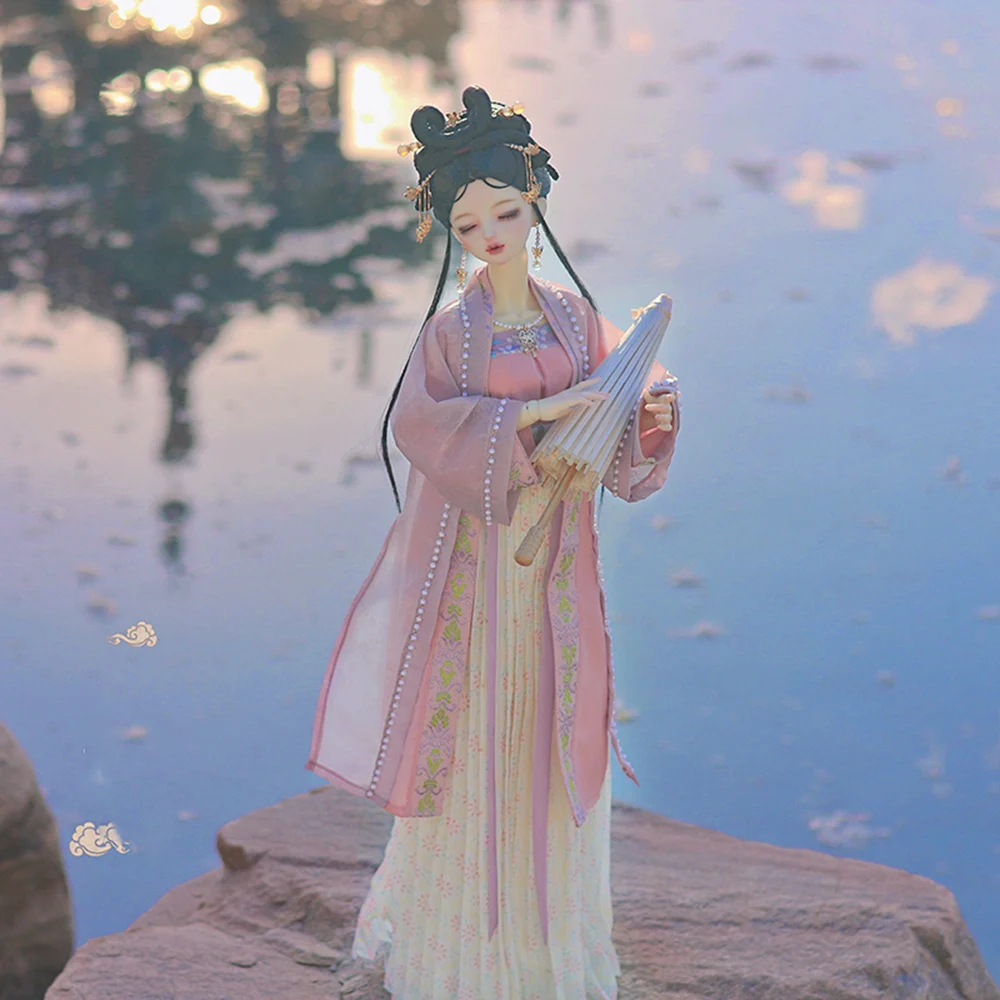 

1/4 1/3 Scale BJD Ancient Costume Clothes Chinese Hanfu Fairy Dress Outfit For BJD/SD MSD SD13 EID Big Girl Accessories C1733