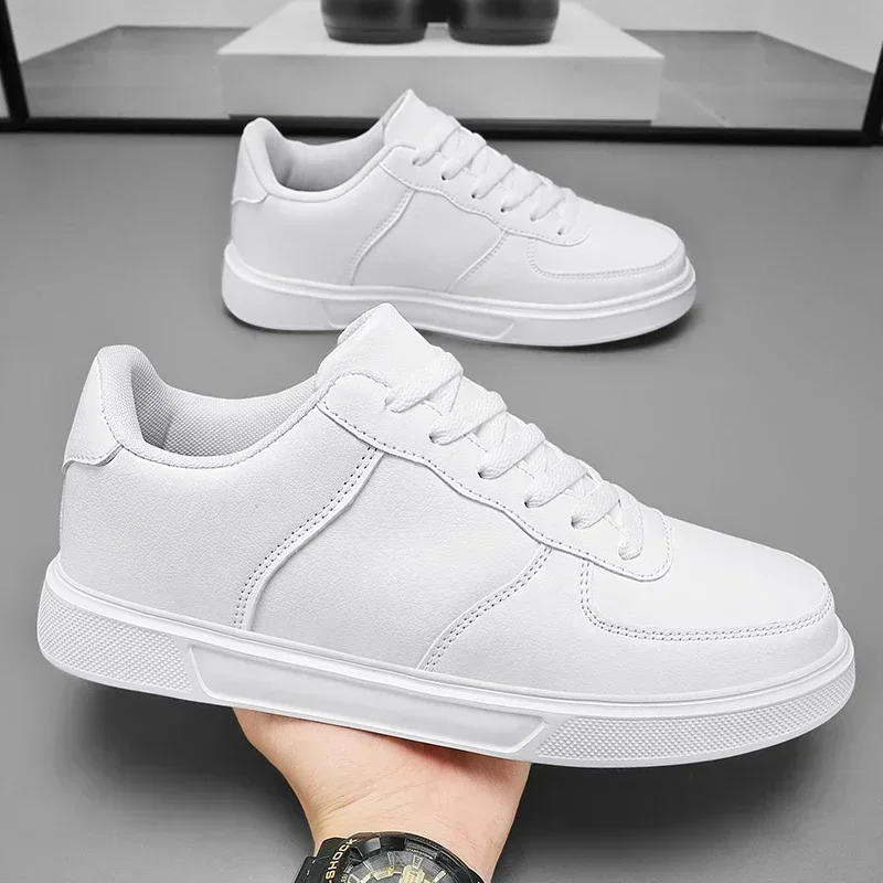 Classic Skateboarding Sports Shoes White Sneakers for Men Women Comfort Leather Sneakers Men Trainers Basket Homme Big Size 47