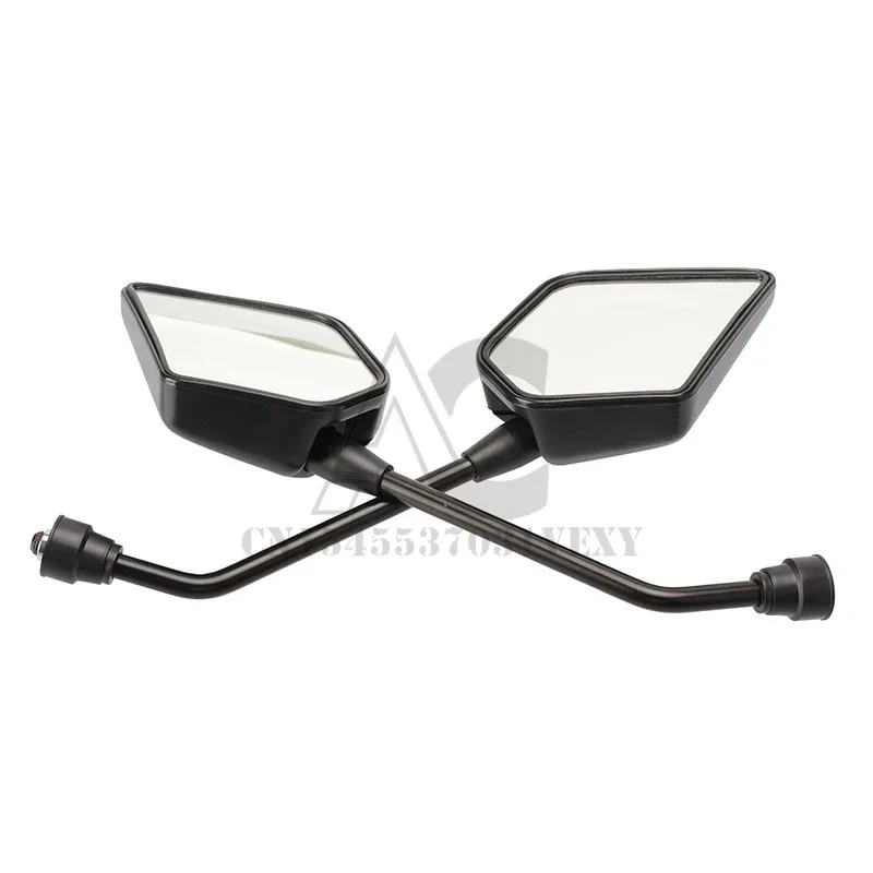 KF 2 pieces/pair 10mm motorcycle mirror scooter electric bicycle rear view mirror electric vehicle rear side convex mirror