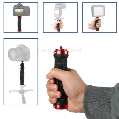 Handheld Camera Pistol Grip Universal Handle Grip Holder Selfie Stick for iPhone X GoPro Hero 6/5 Canon NIKON SONY DSLR Cameras