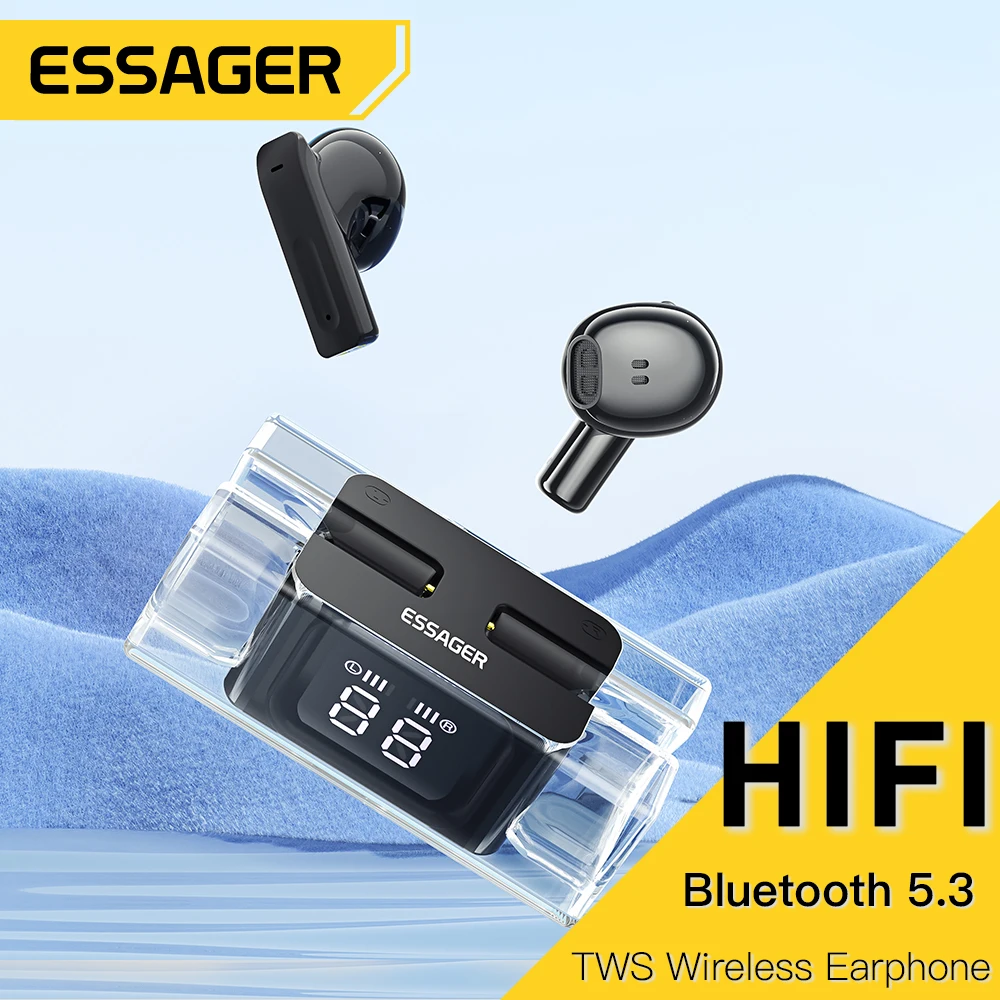 

TWS-наушники Essager E90 с микрофоном и зарядным футляром