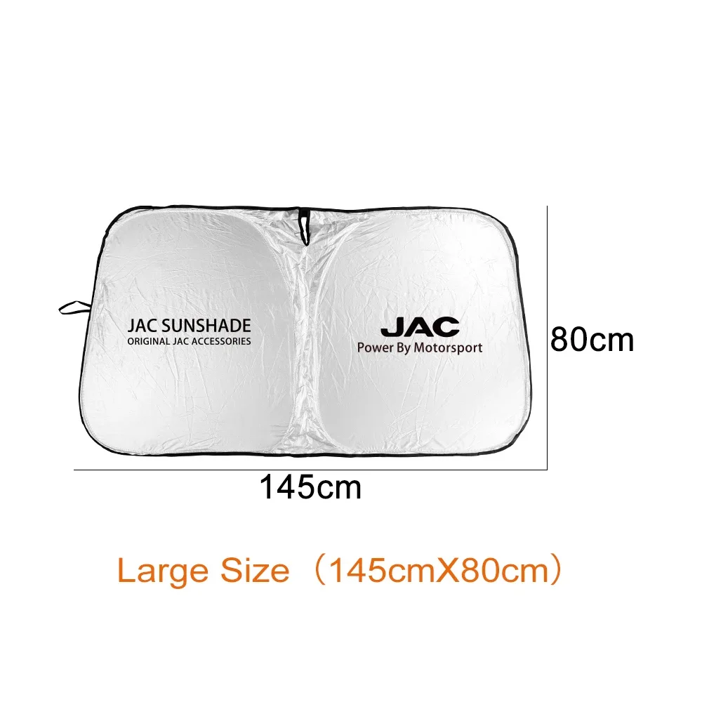 Silver Heat Blocking Car Windshield Cover Sunshade Protector for JAC RF8 M3 M4 X8 Plus J7 X70 Coupe X90 T9 E10X Accessories