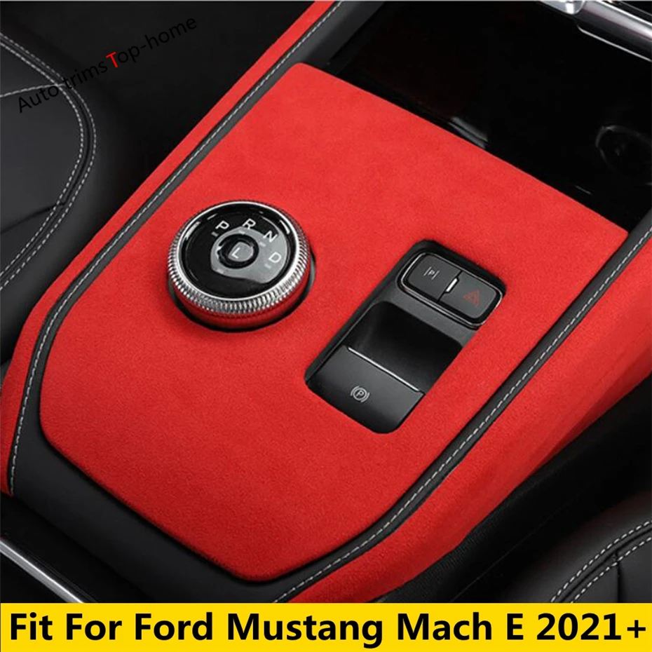 

Central Control Shift Gear Shift Panel Decoration Frame Cover Trim Fit For Ford Mustang Mach-E Mache 2021 - 2023 Car Accessories