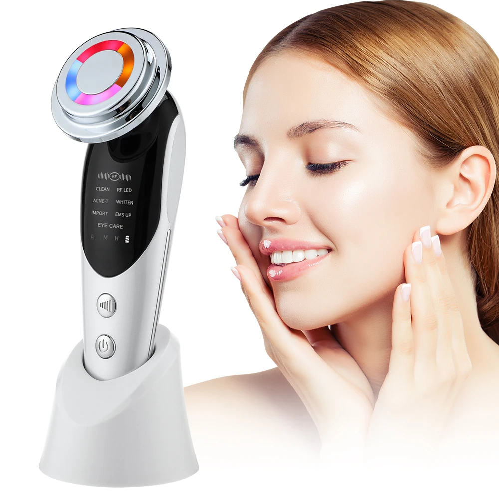 

7 in 1 Face Lifting Device EMS Microcurrent Skin Rejuvenation Light Therapy Anti Aging Wrinkle Beauty Device Skincare Tools