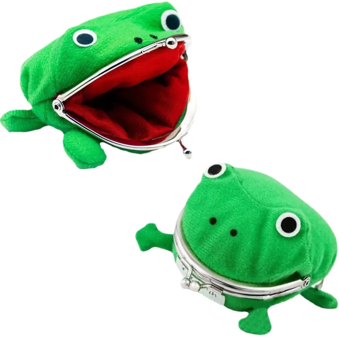 Niedliche japanische Anime-Frosch-Geldbörse, Cosplay-Geldbörse, kleiner Geldbeutelhalter für lustige Kinder und Erwachsene, Halloween-Geburtstagsgeschenke