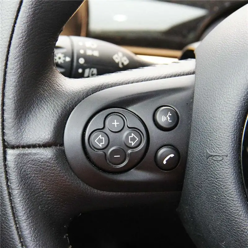 【Top Sale !!】For BMW MINI Cooper R55 R56 R57 R58 R59 R60 R61 Multifunction Audio Cruise Car Steering Wheel Control Switch Trim C