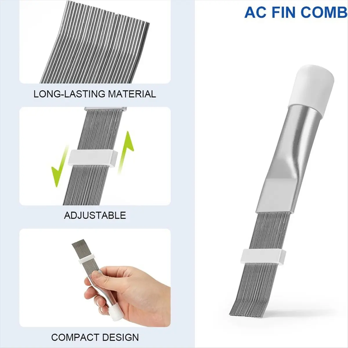[new trend] Air Conditioner Evaporator Coil Cleaning Brush AC Condenser Coil Fin Comb Straightener HVAC Cleaner Brush