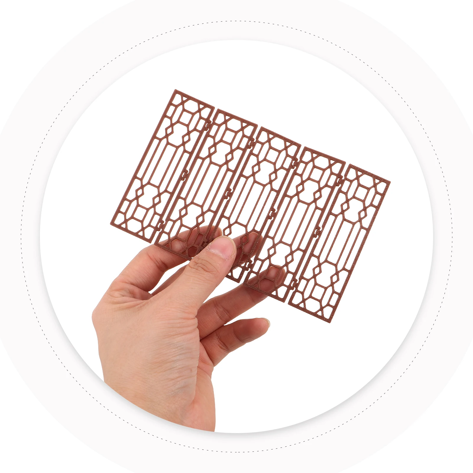 

Миниатюрный китайский складной экран 5,15x3,34x0,07 дюйма в винтажном стиле для декора рабочего стола, кукольного домика, песочницы, реквизита для фотосъемки, декоративный элемент