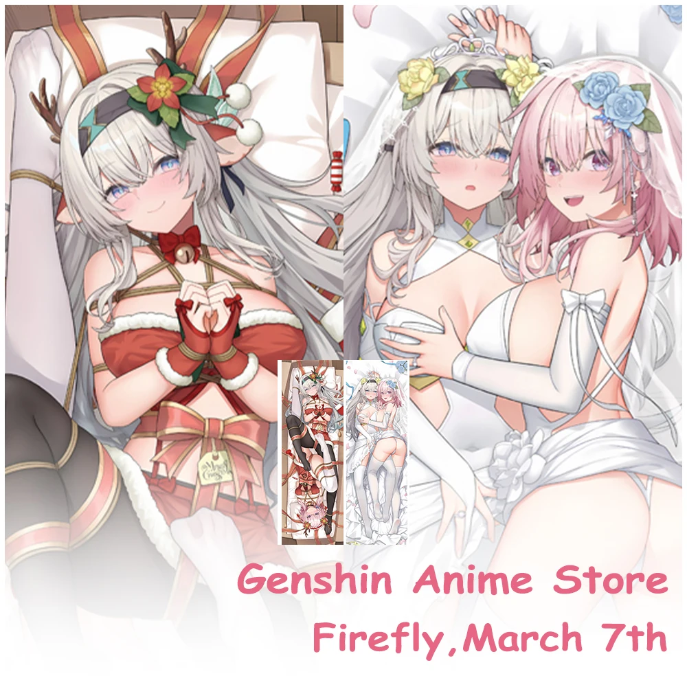 

Anime Honkai Impact 3 Firefly March 7th Body Dakimakura Cover Double-Sided Printed Kawaii Pillow Cushion Covers Cosplay Props
