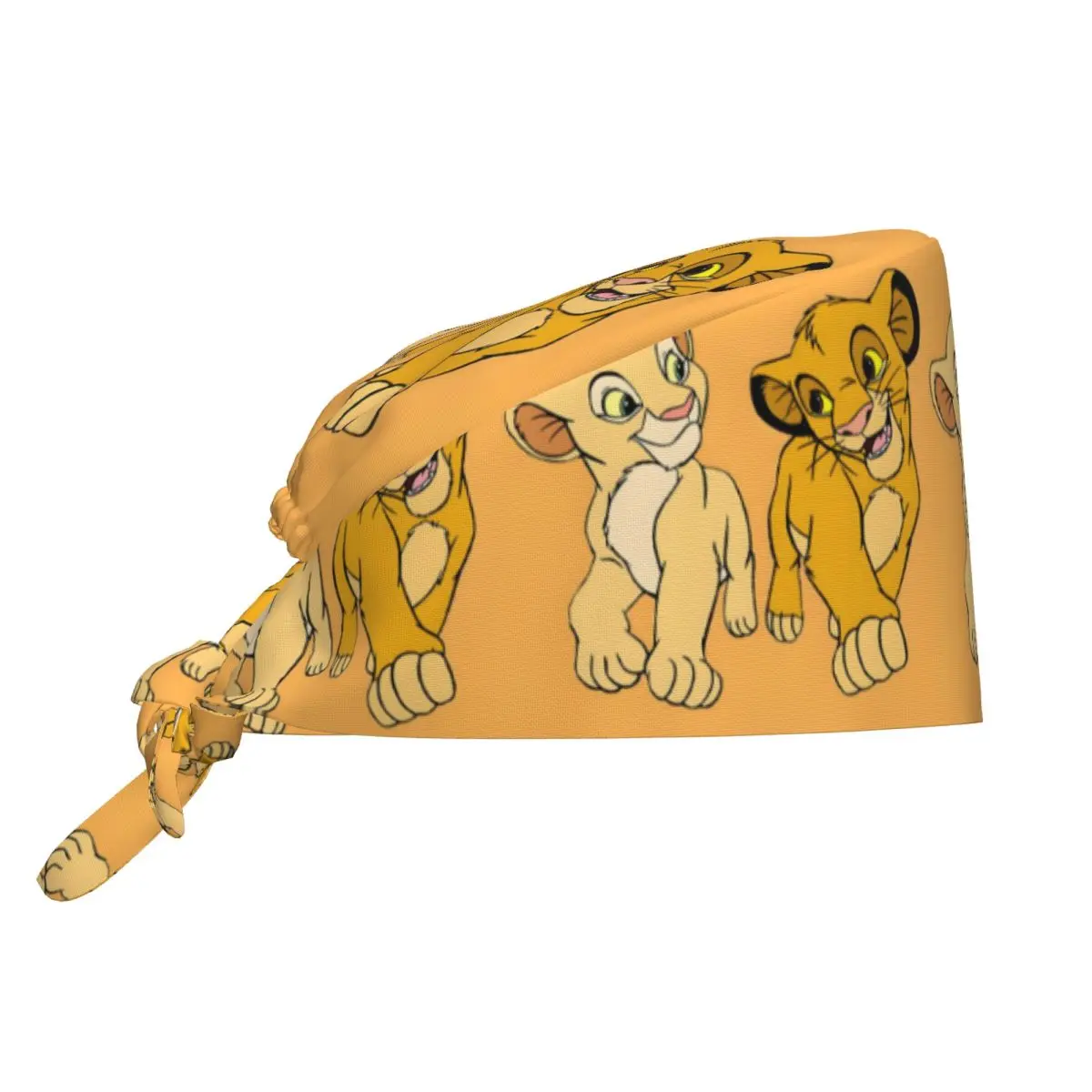 Custom Simba Nala Breathable Scrub Hat Surgical Scrub Cap Nursing Hair Hats L-Lions K-Kings Work Scrub Hat for Hospital Pharmacy