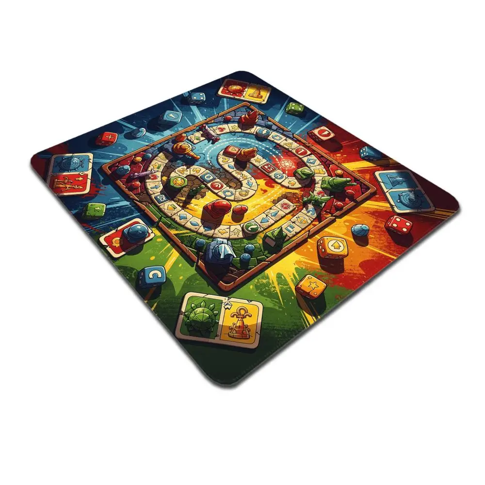 HYBXAXC Vintage Board Game Dice Card Small Mouse Pad Desk Desktop Computer Keyboard Wireless Mouse Boy Girl Gift for Play games