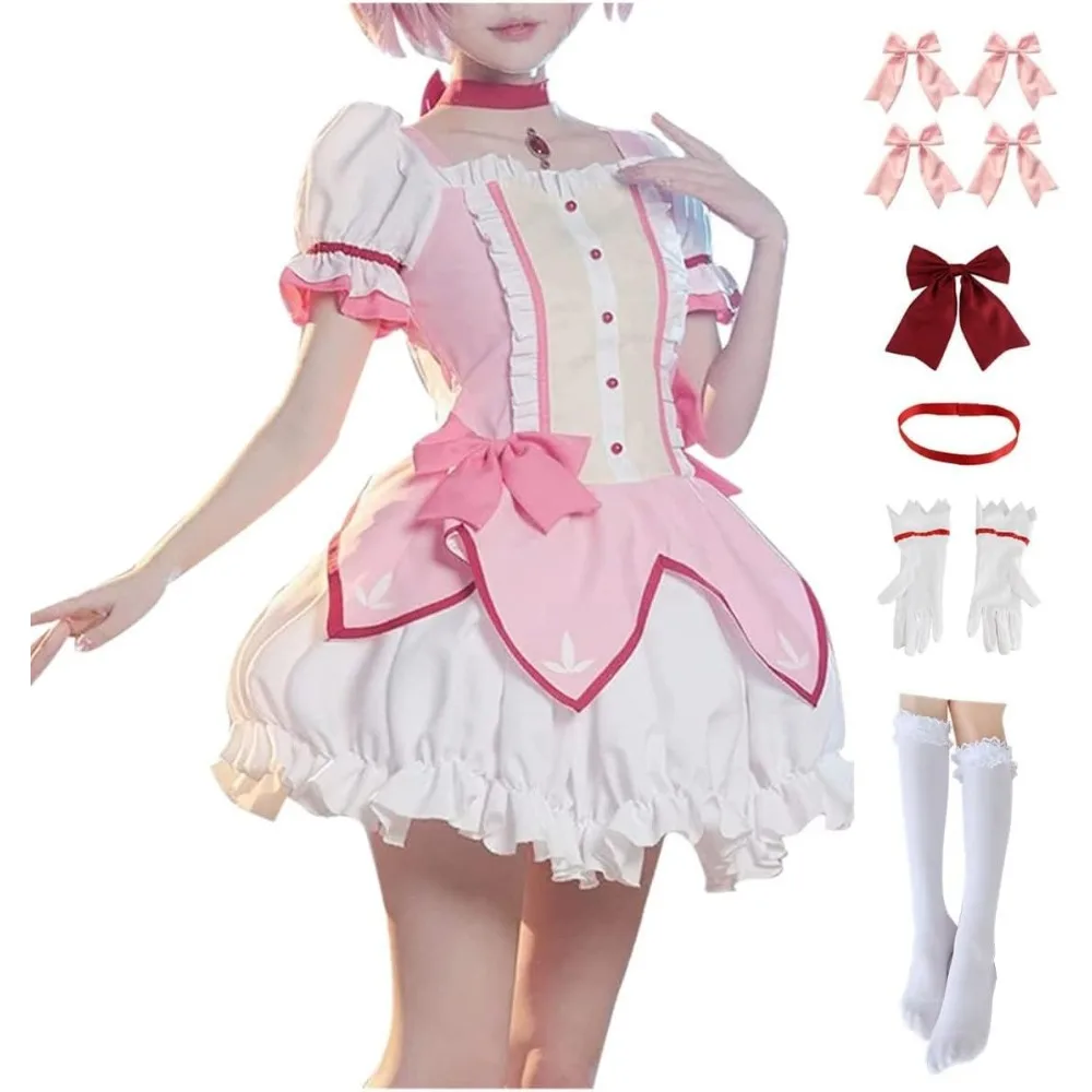 

Женская униформа для косплея Madoka Magica, костюм Мадоки, наряд аниме Homura Akemi на Хэллоуин, подарки для энтузиастов