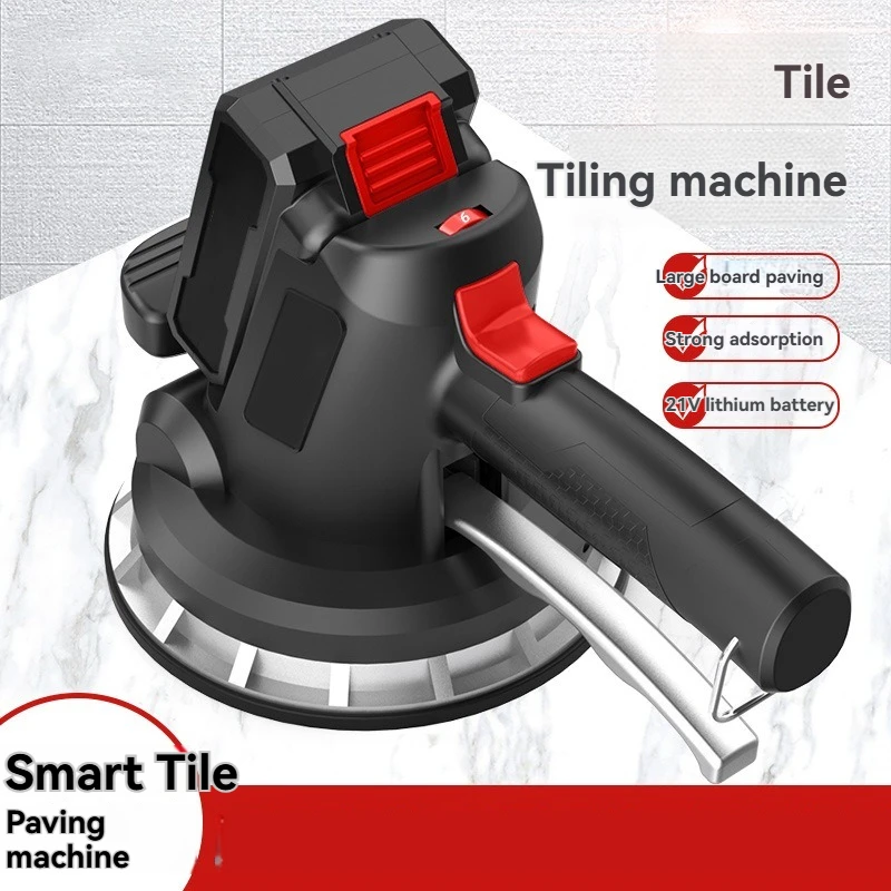 Lithium Battery High-power Tile Vibrator, Portable Wall Tile Leveling Vibration Machine for Ceramic & Marble Tiling