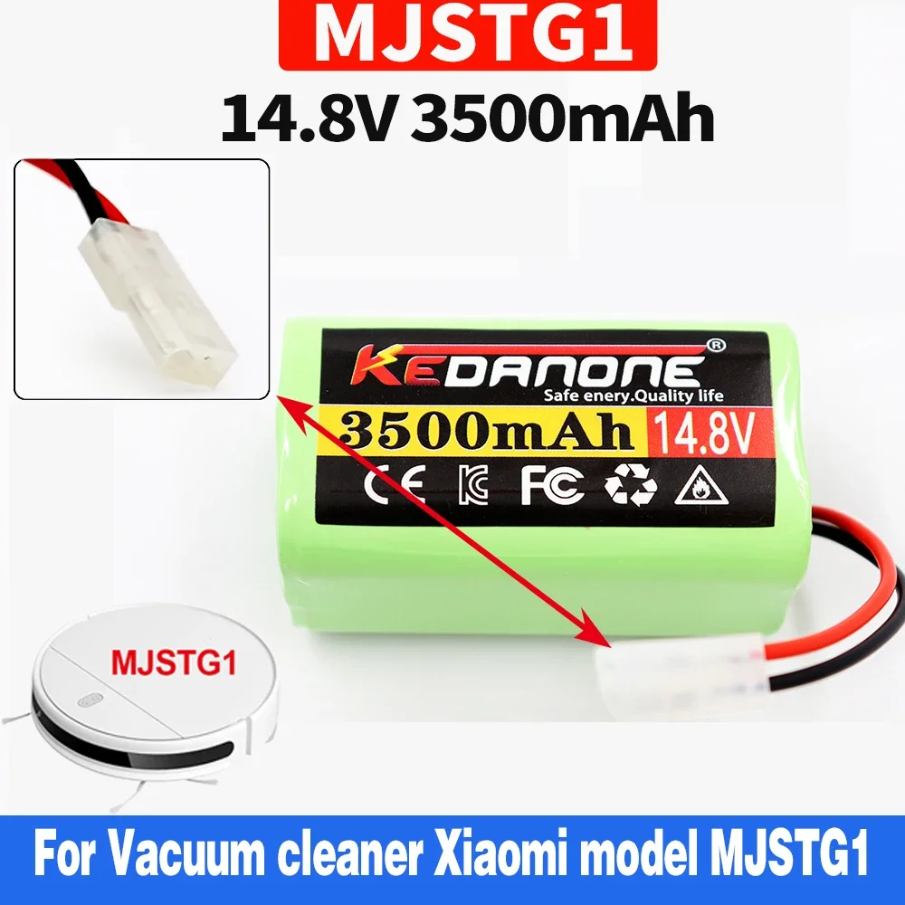 

Original 14.8V 3500mAh Li-ion Battery for Xiaomi G1 MI Robot Vacuum-Mop Essential MJSTG1 Robot Vacuum Cleaner 18650 Battery Pack