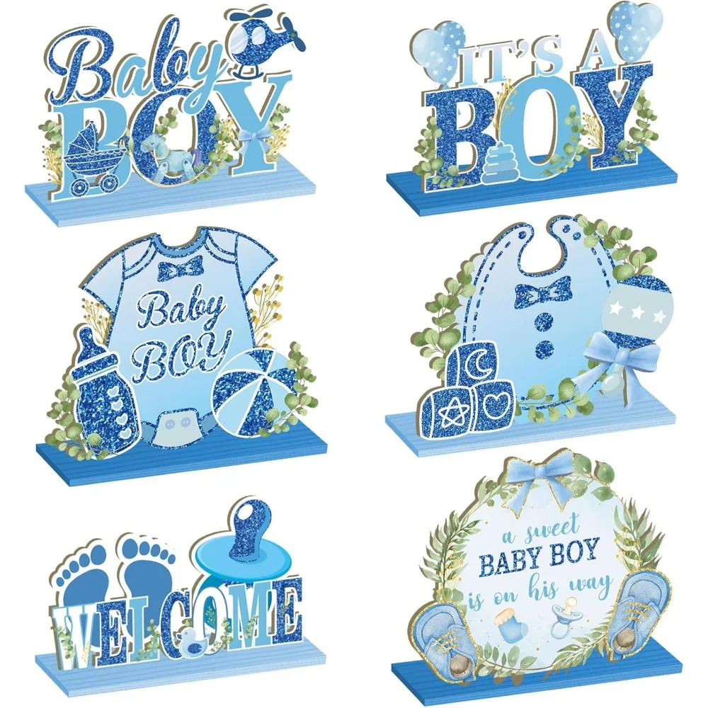 6 Pcs It's A Boy Ba…