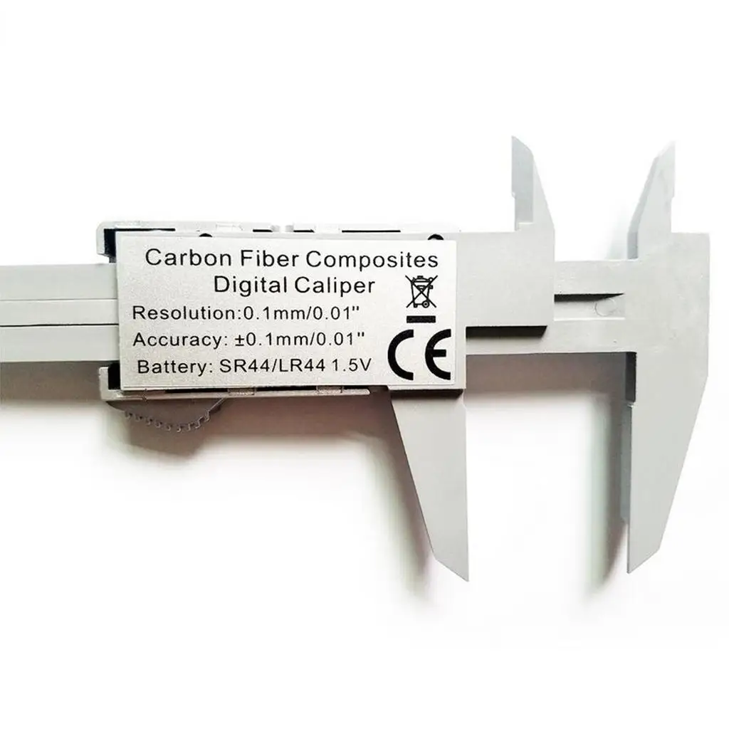 Misurazione della profondità del calibro a corsoio digitale elettronico in plastica da 150 mm 6". # 1