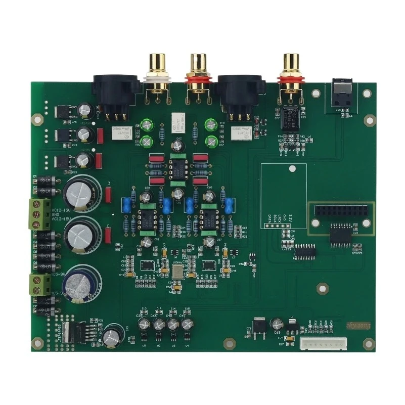 FOR Tuning Version Dual ES9038Q2M DAC Audio Decoder HiFi Coaxial PCM384K DSD128 Decoder Board Kit with TFT Screen