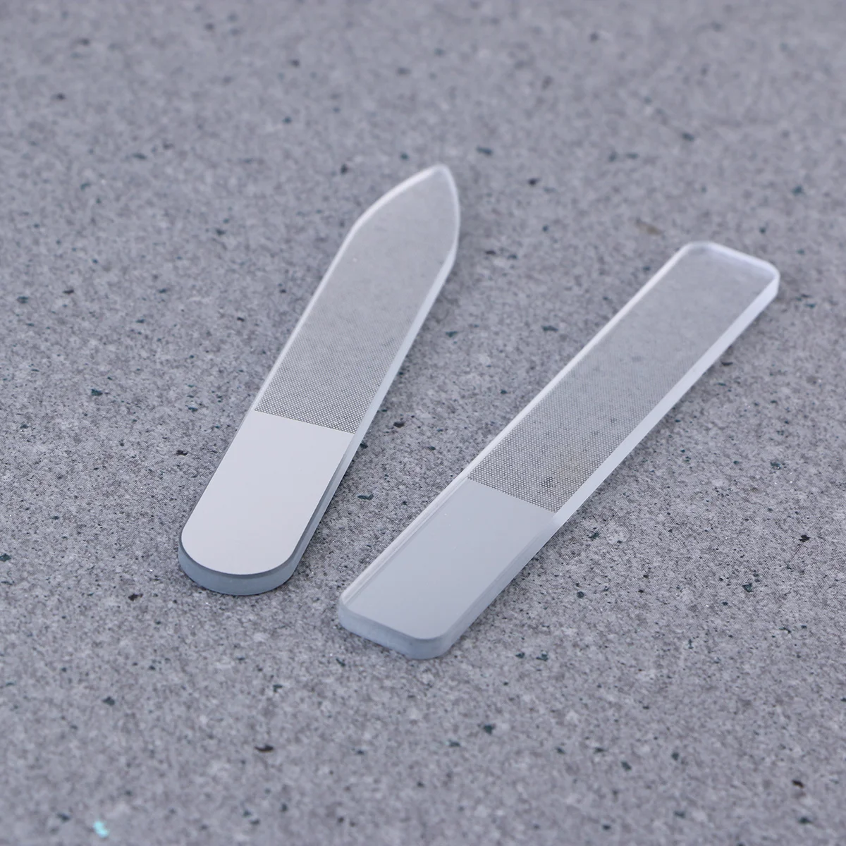 2 قطعة ملفات الزجاج الكريستال السلس إنهاء لا الرمال إسقاط المحمولة حقيبة للتخزين مسمار أداة فنية لصالون المنزل استخدام ملفات الأظافر أداة