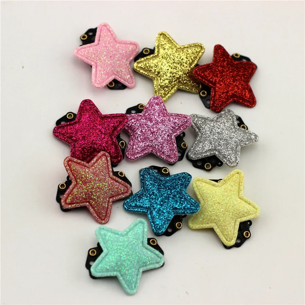 10pc Baby with Fine Wispy Hair Mini Latch Wisp Clip Newborn Shinning Star Hair clips Infant Hairpin Baby Girls Sequins Hairpin